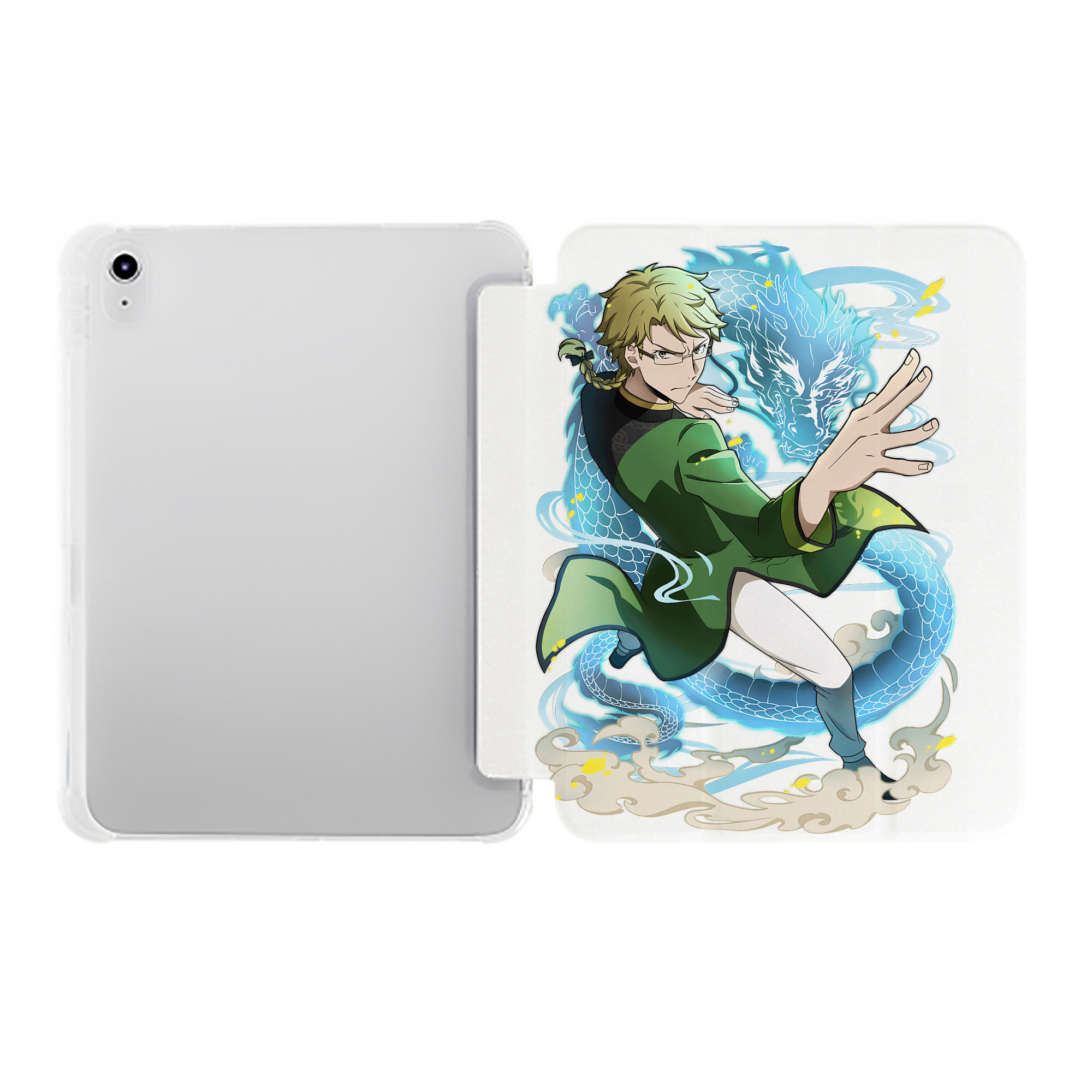 （画像用） 文豪ストレイドッグス Bungo Stray Dogs IPad ケース ペン収納付き 三つ折りスタンド PUレザー×シリコン 対応機種9.5/10.5/10.9インチ
